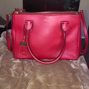 Cherry Red Ralph Lauren Bag